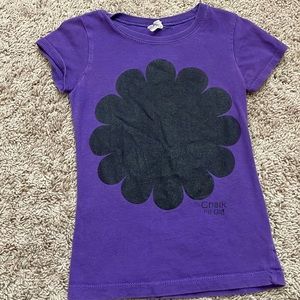 Purple with black chalk me up flower